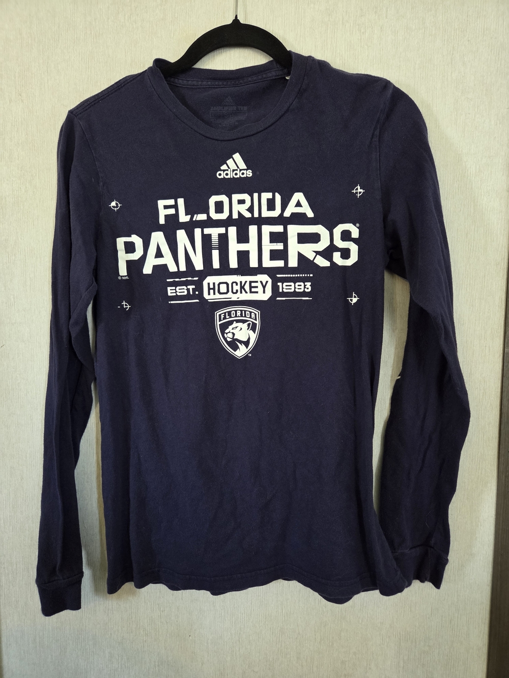 adidas Navy Florida Panthers Long Sleeve Tee